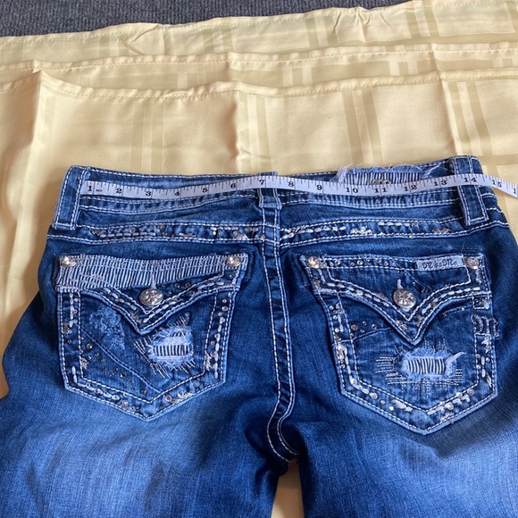 Miss Me Ankle Skinny Stretch distressed Jeans  Size 26 - Picture 9 of 15